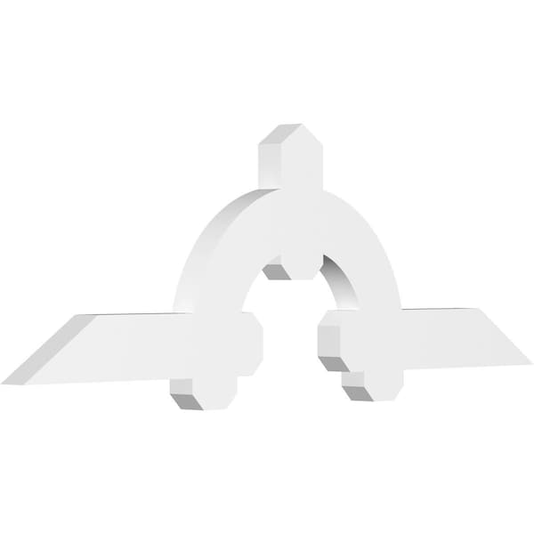 Ekena Millwork Ericson Architectural Grade PVC Gable Bracket, 48"W x 16"H x 2"D x 4"F, 8/12 Pitch GBP048X16X0204ERI00 - main
